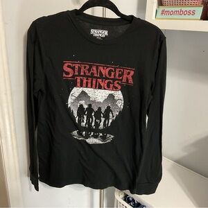 Stranger Things Black Long Sleeve Shirt Size S